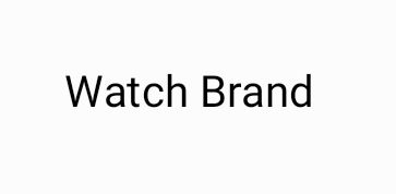 Watch Brand