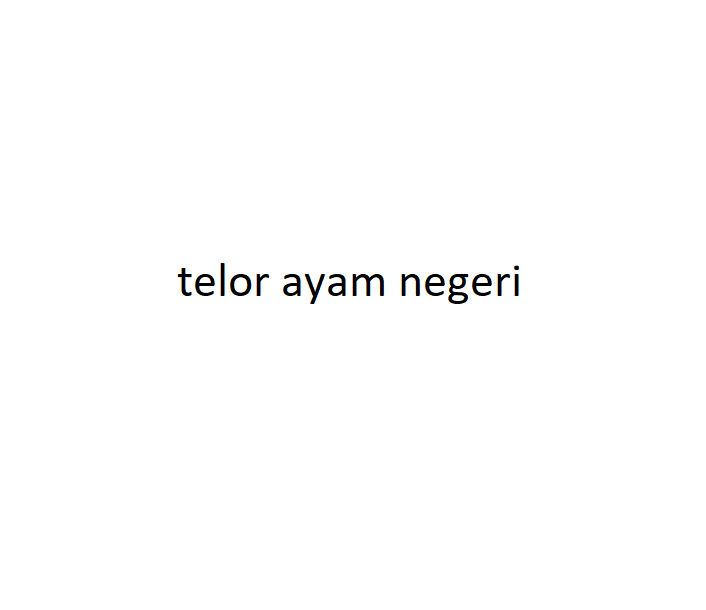 telor ayam negeri
