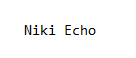 NIKI ECHO