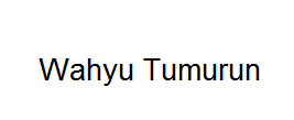 Wahyu Tumurun