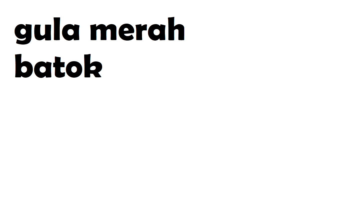 gula merah batok