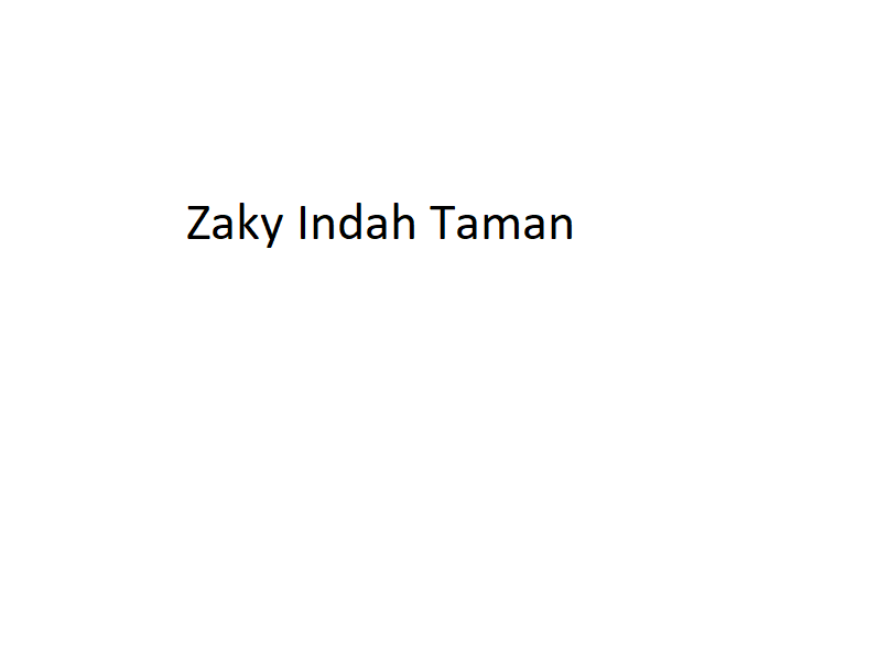 Zaky Indah Taman
