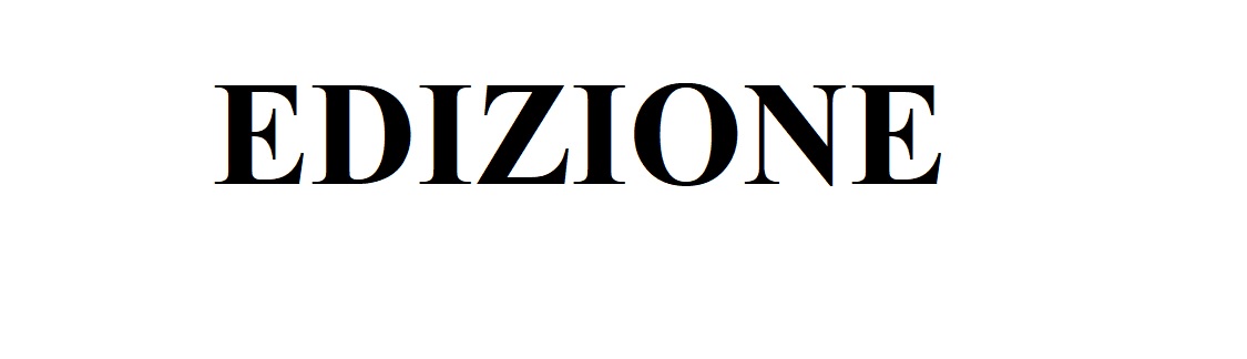 EDIZIONE