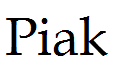 Piak