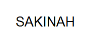 SAKINAH