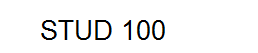 STUD 100