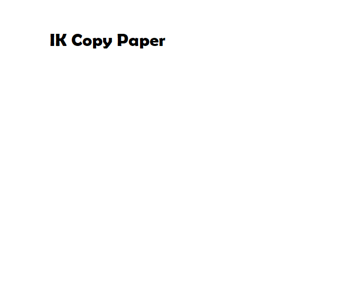 IK Copy Paper