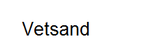 Vetsand