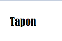 Tapon