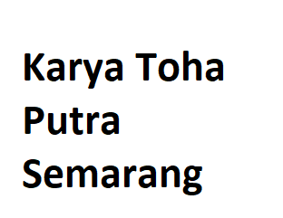 Karya Toha Putra Semarang