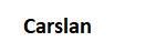 Carslan