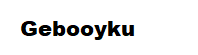 Gebooyku