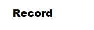 Record