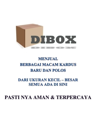 Jual Dibox Terbaru Juli 2023 100% Original – Official Store Indonesia ...