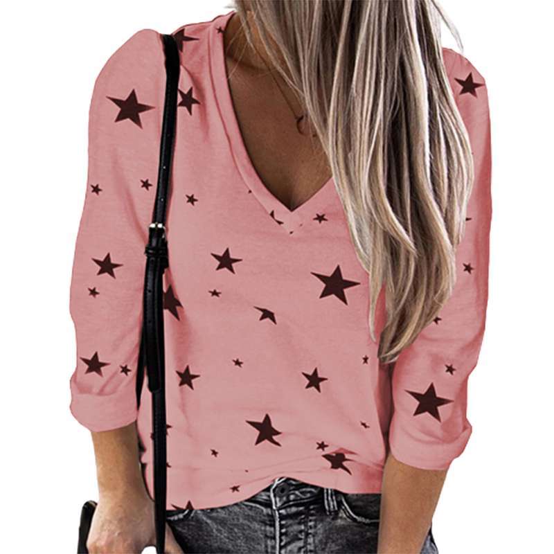 Bluelans Women Digital Stars Print 