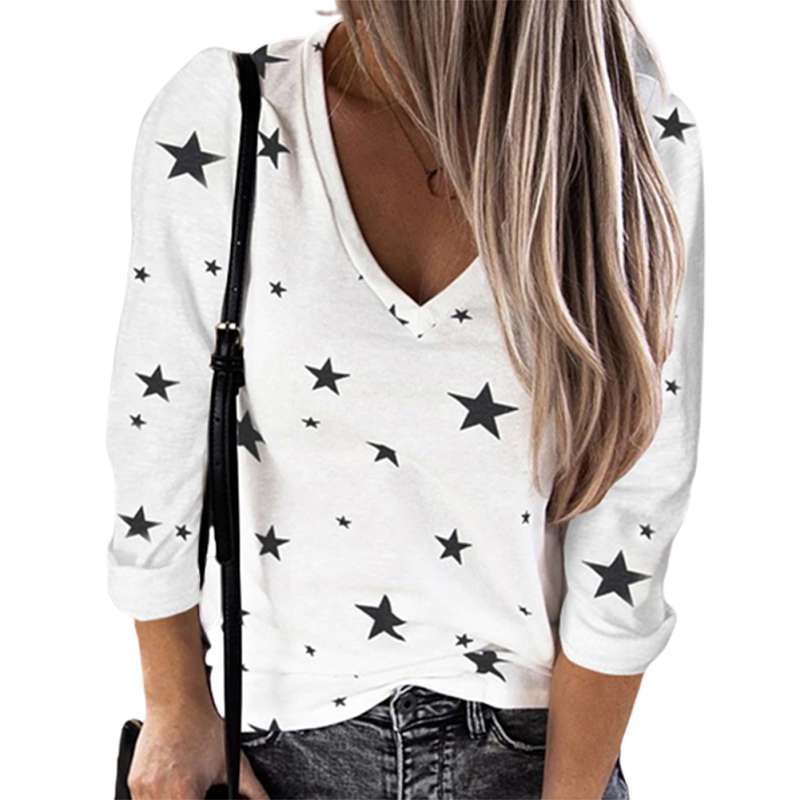 Bluelans Women Digital Stars Print 