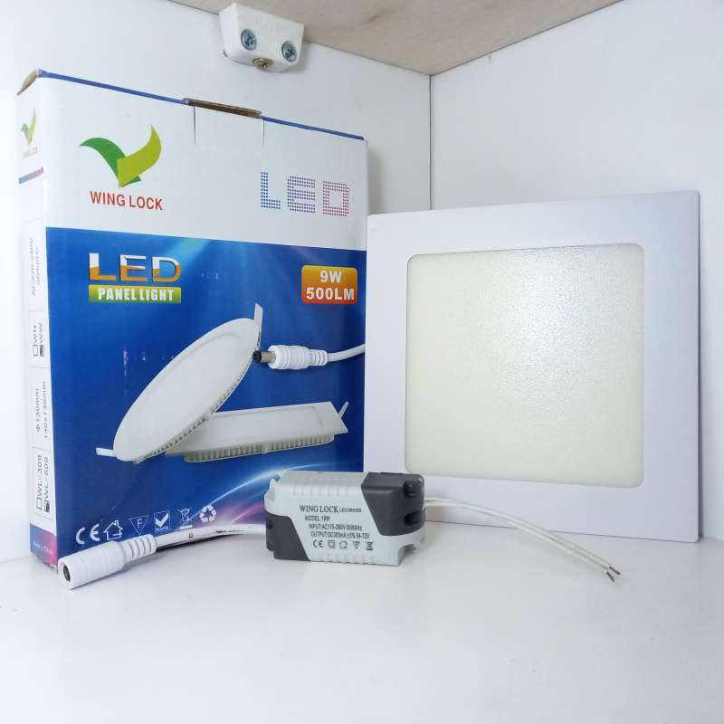 lampu downlight led 9 watt kuning lampu panel led 9w kotak inbow