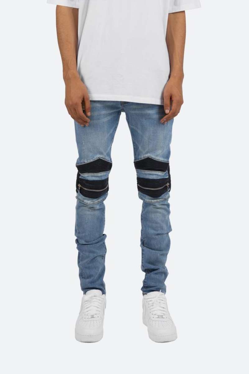 Jual MNML X186 Stretch Moto Denim di 
