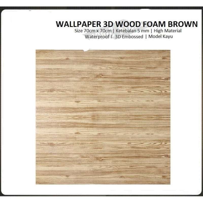 Wallpaper 3d Foam Motif Kayu Image Num 37