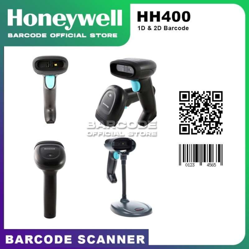 Scanner Barcode Honeywell HH400 Imager 2D ( Model Gun ) Scan Layar HP