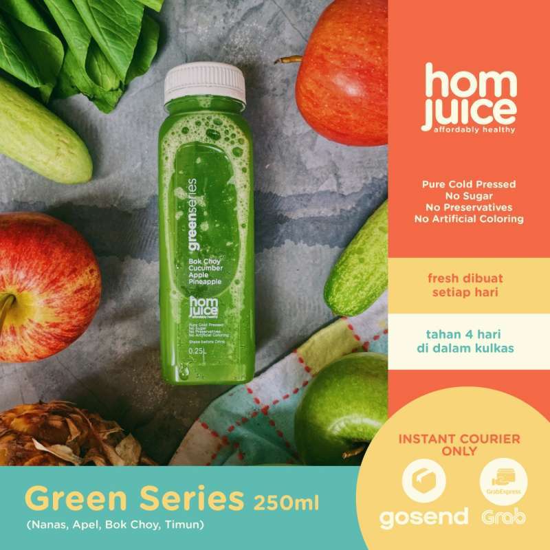 Jual Homjuice Cold Pressed Juice Green Series Minuman Jus di