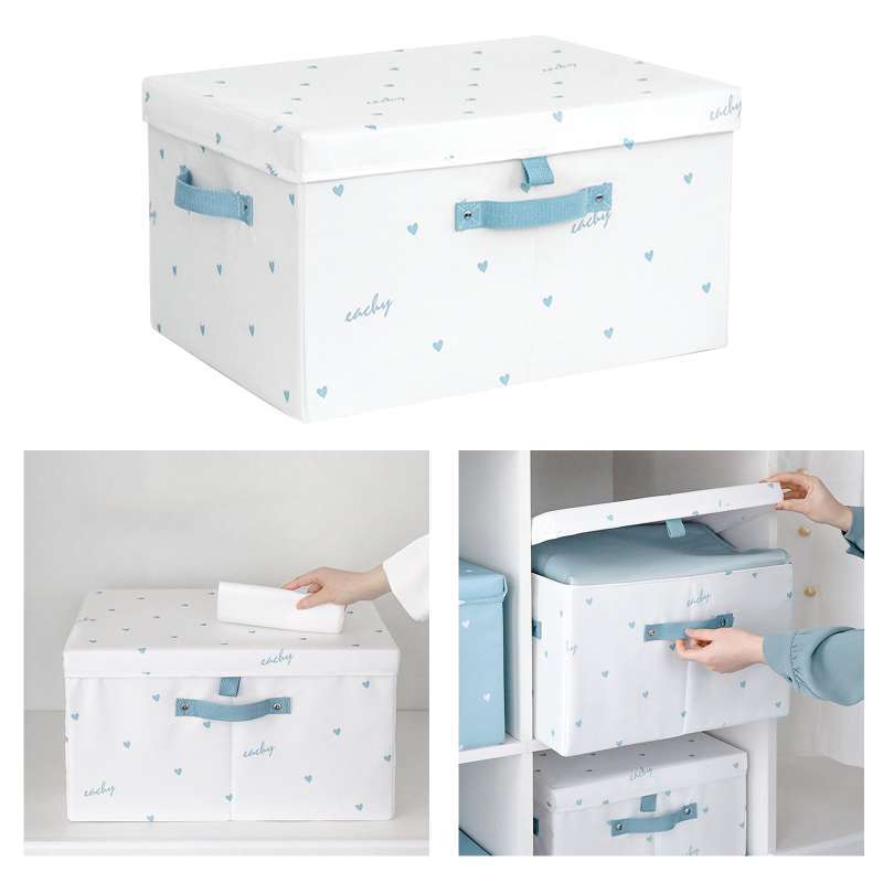 Jual Collapsible Oxford Cloth Storage Boxes Clothes Storage Bin Basket Lightweight With Lids Handles Toys Storage Cube Organizer Online Mei 2021 Blibli
