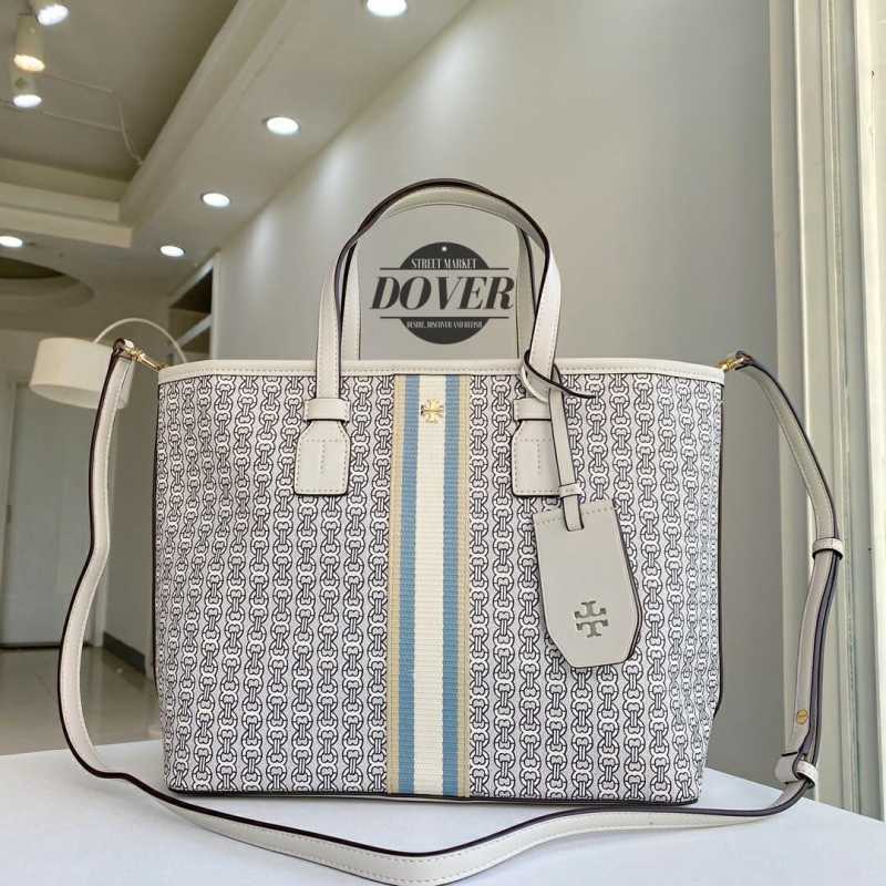 Jual Tory Burch Gemini Link Tote Ivory Size Small ORIGINAL 100