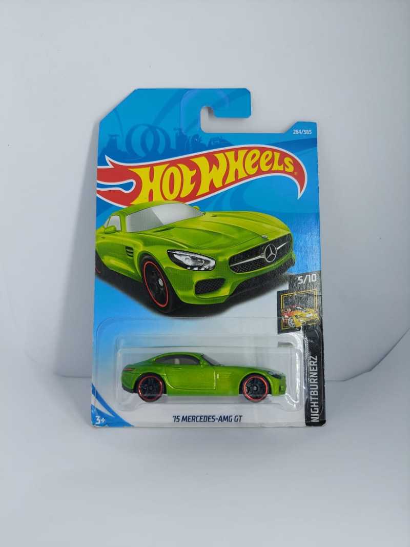 Hot wheels 15 mercedes amg gt green top