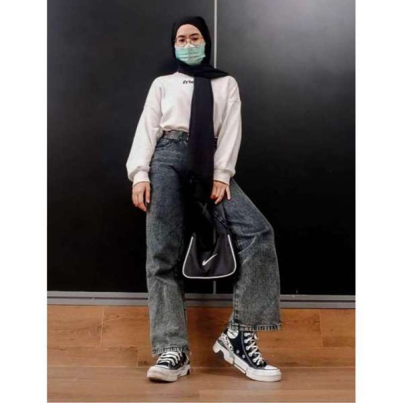 JW Jeans Kulot Snow Black di Seller 