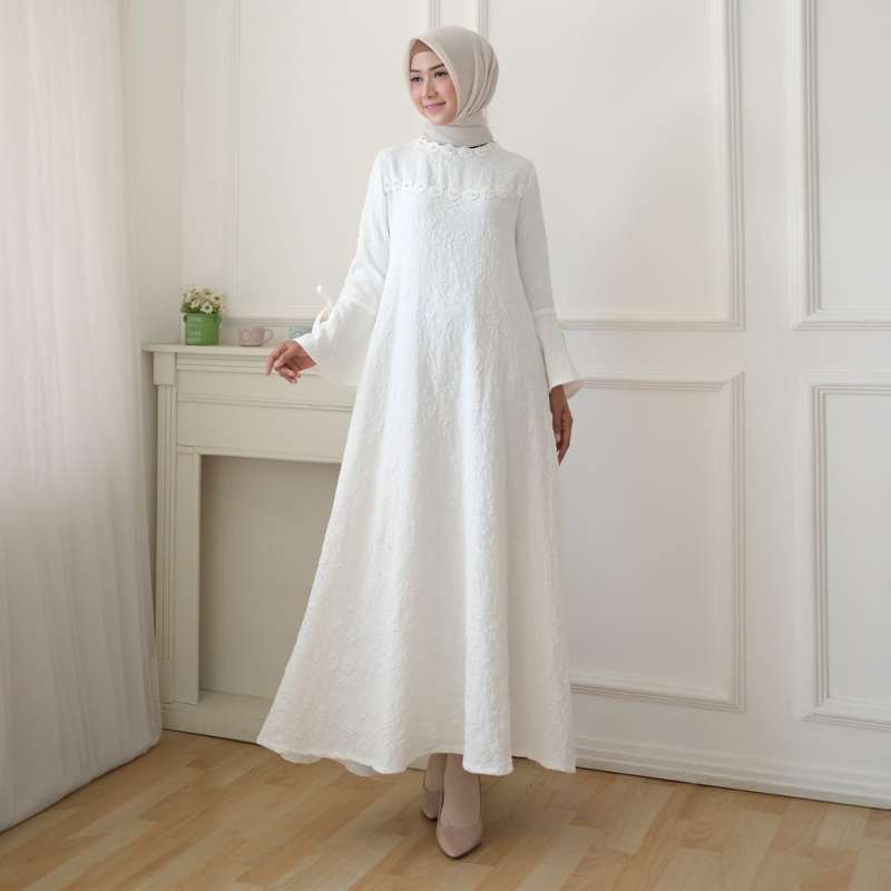 Promo Agnes Baju Gamis Putih Wanita Muslim Terbaru Gamis Wanita Terbaru Gamis Pesta 800 Di Seller Azay Store Kota Depok Jawa Barat Blibli