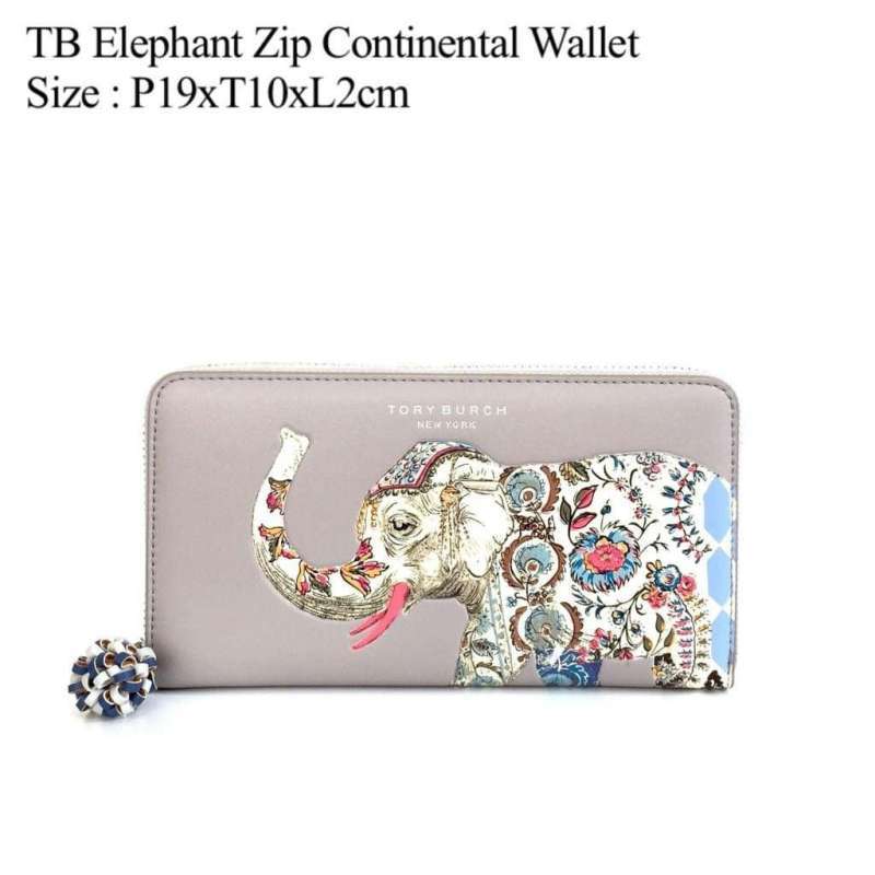 Jual dompet wanita Tory Burch Elephant Zip Continental Wallet di Seller  TStore77 - | Blibli