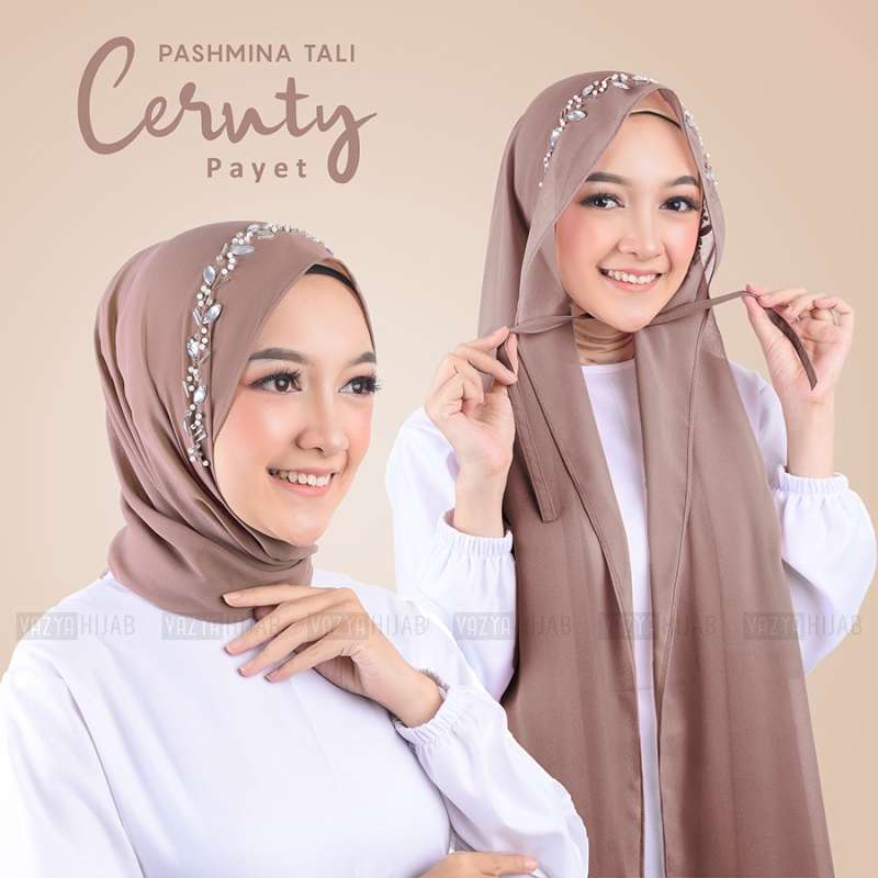 Jual Hijab Pashmina Tali Ceruty Payet Ukuran 200 X 75 Cm Murah Mei 2021 Blibli