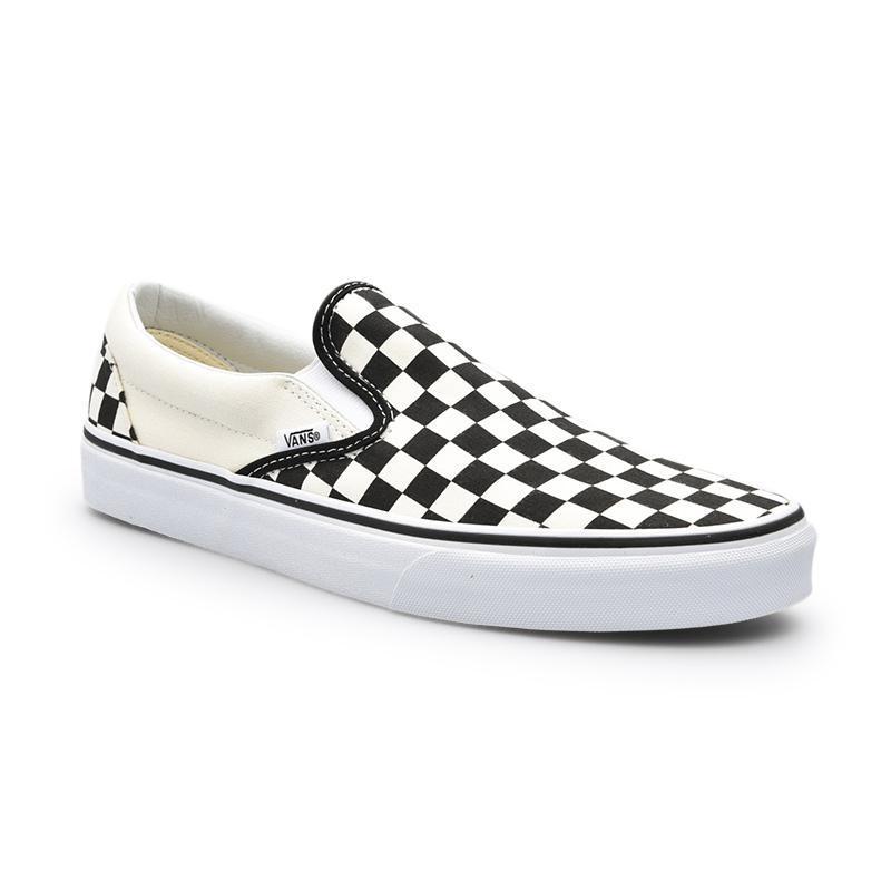 Jual Vans Classic Slip On Black White Checkerboard White