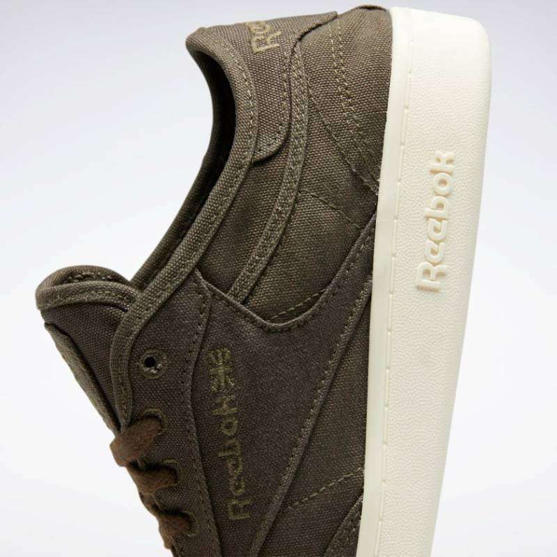 reebok khaki club c c&c trainers