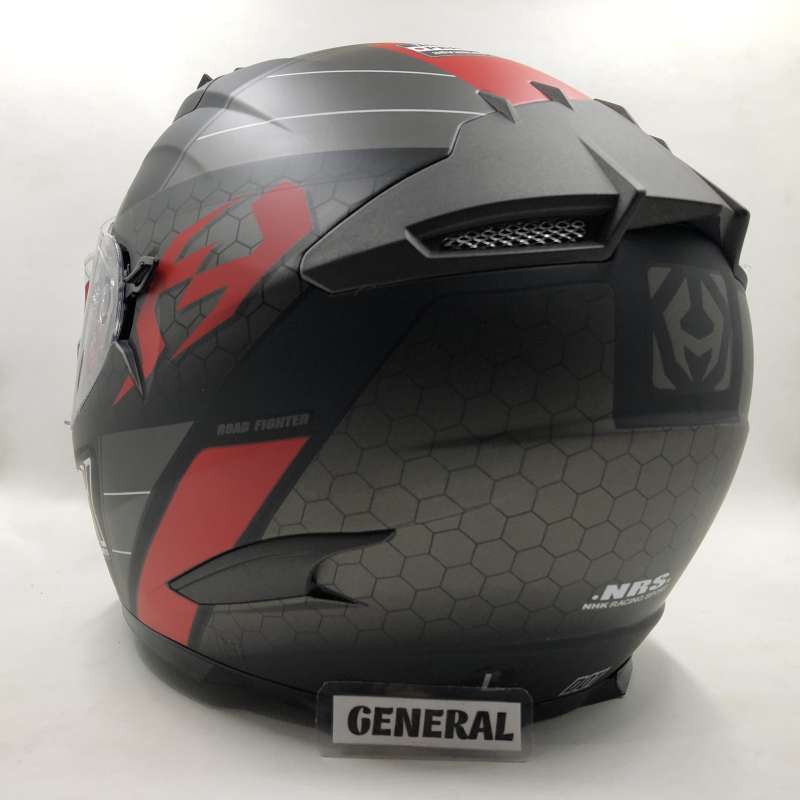 Jual Helm Nhk Rx9 Motif Navy Black Red Doff Hitam Merah Dop Double