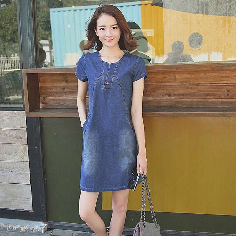Womens Sexy Denim Dress Spring Summer 