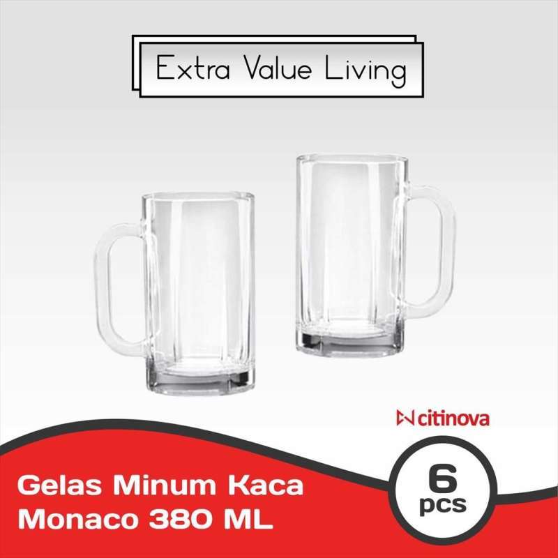 Jual Citinova Gelas Kaca Set Monaco 6 Pcs 380 Ml Gelas Besar Gelas Bir Terbaru Oktober 2021 Harga Murah Kualitas Terjamin Blibli