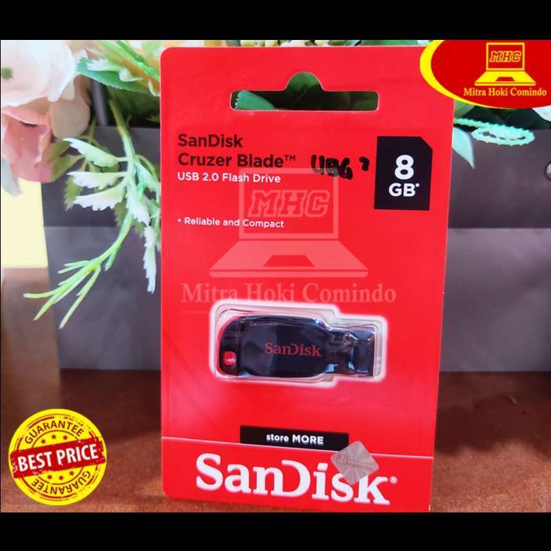 Flashdisk Sandisk USB 8GB ORIGINAL CRUZER BLADE CZ50 GB MURAH