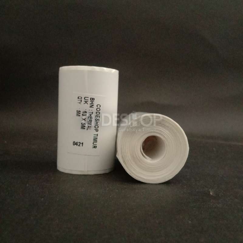 Jual STICKER LABEL THERMAL PRINTER BLUETOOTH 53 X 5 METER di ...