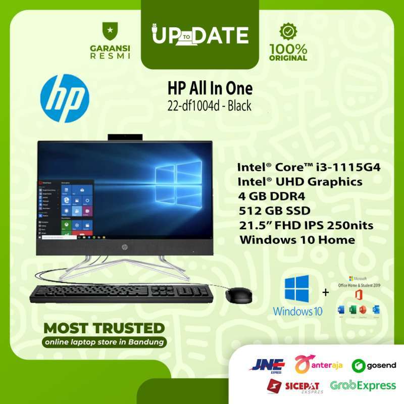 hp all in one 22 df1004d pc desktop intel core i3 1115g4 4gb ddr4 512gb ssd 21 5 fhd win 10 ohs 2019