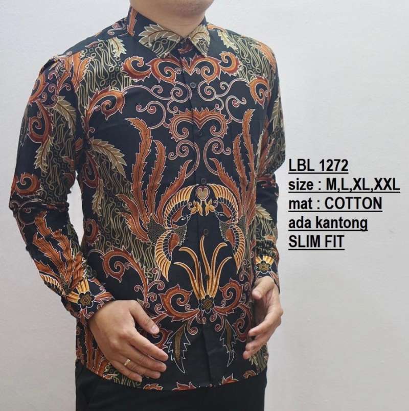 Jual Kemeja Batik Slim Fit Modern Kemeja Pria Lbl 1272 L Multicolor Di Seller Zona Batik Kota Jakarta Barat Dki Jakarta Blibli