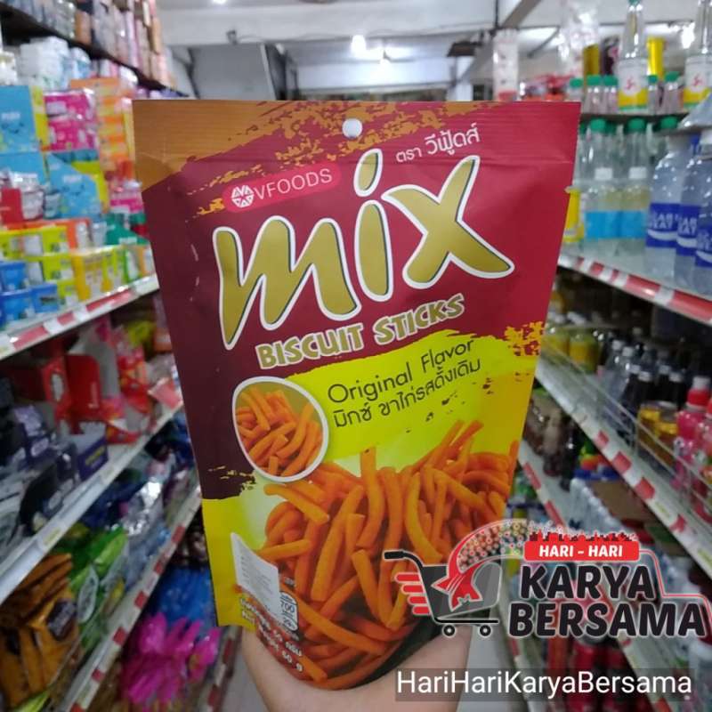Jual Biskuit Stick Vfoods Mix Original Flavour Pouch 60gr Terbaru Juni 2021 Blibli