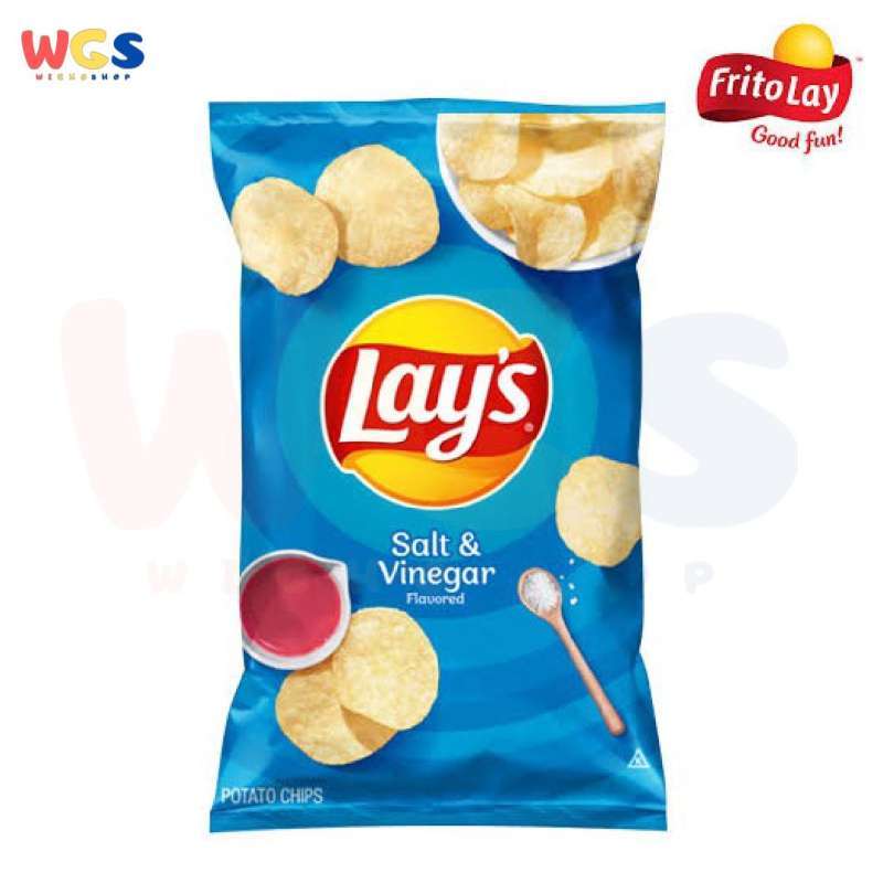 Jual Snack Lays Salt & Vinegar Flavored Potato Chips 6.5oz ...