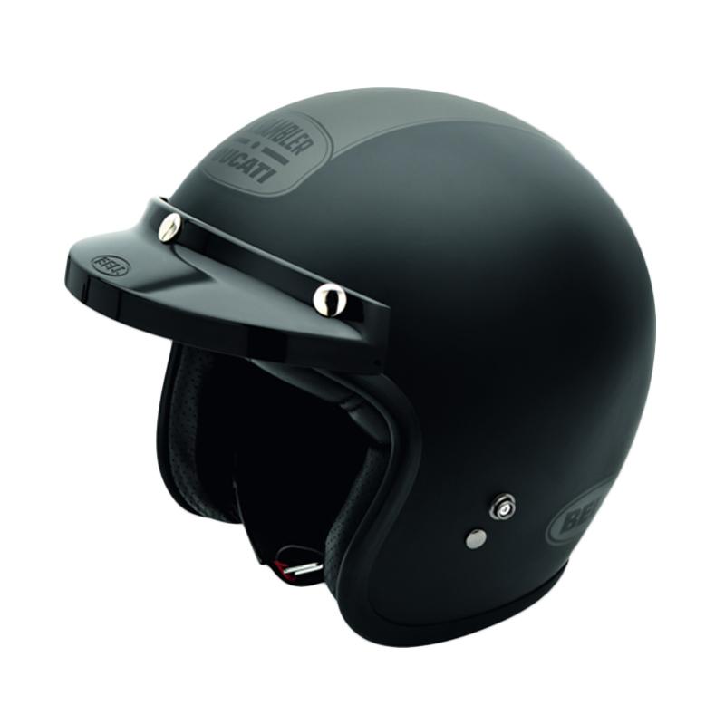 Jual Ducati Scrambler I.I. Ece Helm Half Face Black XXL di