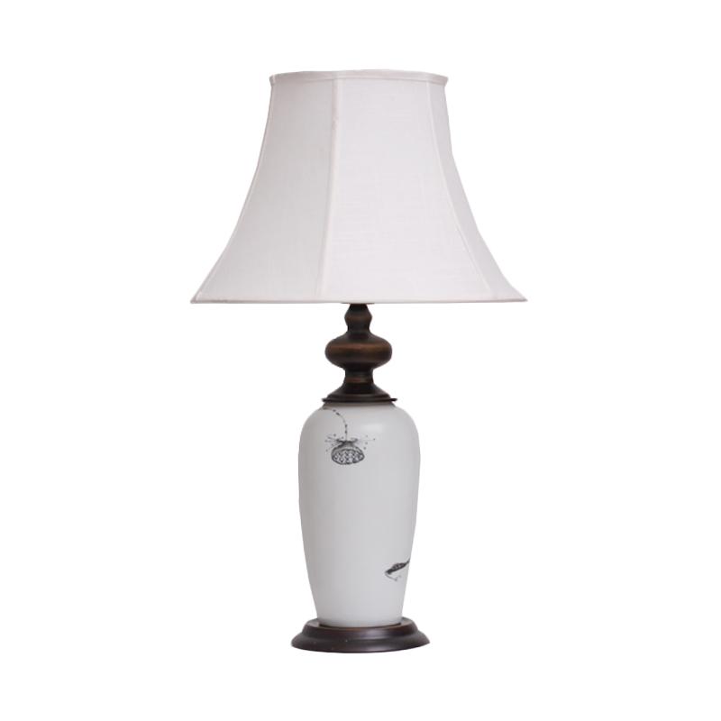 Jual Kana Furniture 1437 Mi Table Lamp Meja Lampu Black White