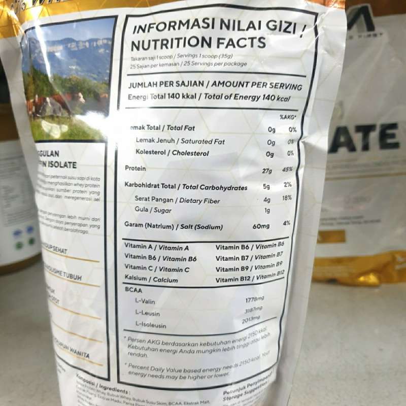 Jual M1 Muscle First Gold Pro Isolate 2 Lbs BPOM Whey Protein ...