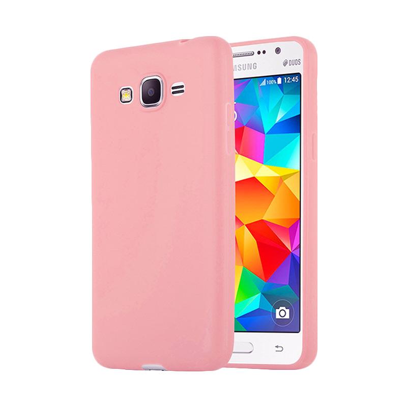 Lize Design Case Slim Anti Glare Silikon Casing For Samsung Galaxy J2 Prime Pink