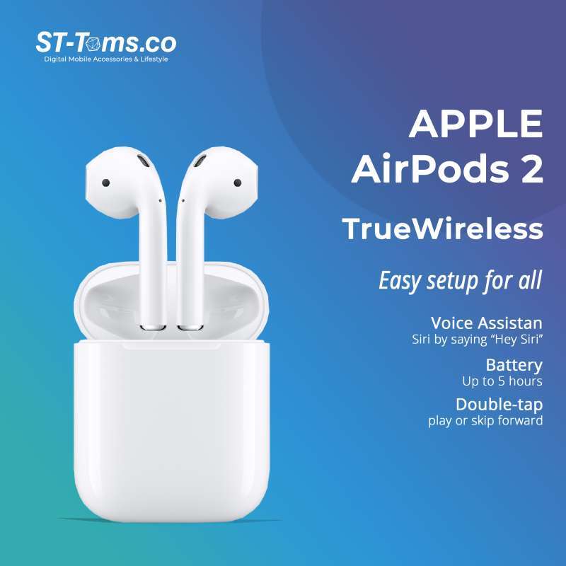 Jual Apple AirPods 2 (2nd Gen) With Charging Case (MV7N2ID/A ) di Seller  ST-Toms - Kota Jakarta Utara, DKI Jakarta | Blibli
