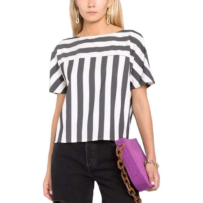Moschino Striped T-Shirt Black White 