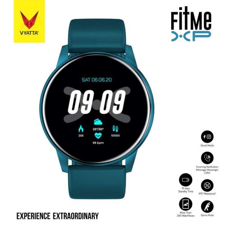 Promo VYATTA Fitme XP Smartwatch - Custom Watch Face, Full Touch, IPX7 - XP  Blue 1.2A di Seller SAHABAT DEKORASI - Kota Jakarta Barat, DKI Jakarta |  Blibli